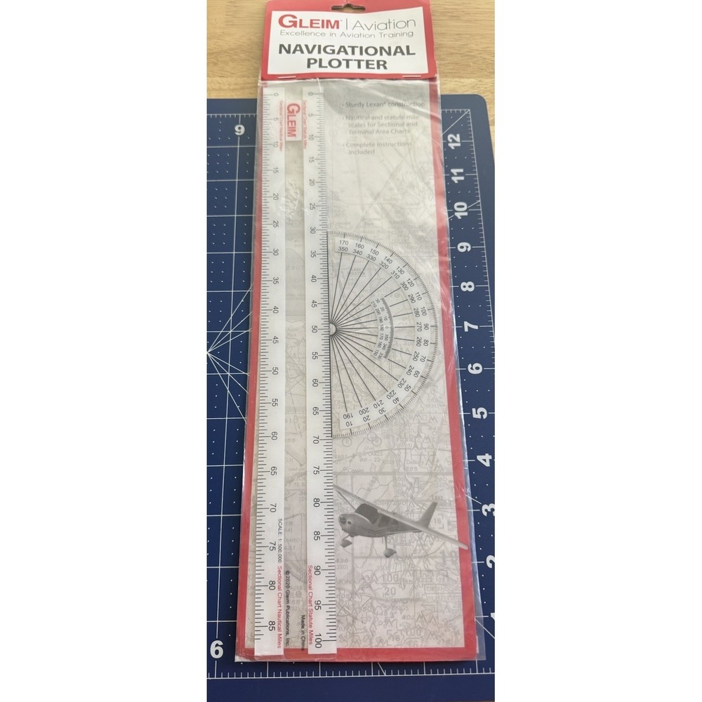 Gleim Aviation Flight Planning Navigation Plotter New
